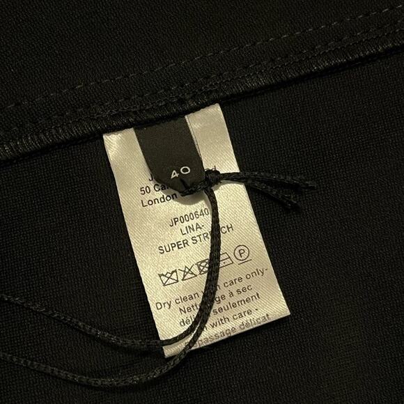 Joseph Lina Super Stretch Knit Midi Dress In Black NWT - Picture 6 of 10